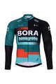 BONAVELO Cycling winter set - BORA 2023 WINTER - red/black/green/white