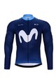 BONAVELO Cycling winter set - MOVISTAR 2024 WINTER - black/blue