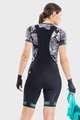 ALÉ Cycling bib shorts - PRR STRADA LADY - black/turquoise