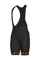 ALÉ Cycling bib shorts - GRAPHICS PRR STRADA - black/orange