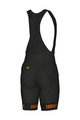 ALÉ Cycling bib shorts - GRAPHICS PRR STRADA - black/orange