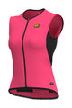 ALÉ Cycling gilet - R-EV1 CLIMA PROTECTION 2.0 THERMO LADY - pink