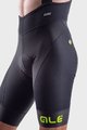 ALÉ Cycling bib shorts - R-EV1 AGONISTA PLUS - black/yellow