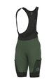 ALÉ Cycling bib shorts - OFF-ROAD GRAVEL STONES CARGO - green