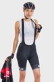ALÉ Cycling bib shorts - SOLID BLEND LADY - black/white
