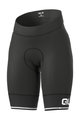 ALÉ Cycling shorts without bib - SOLID BLEND LADY - black/white