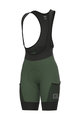 ALÉ Cycling bib shorts - OFF-ROAD GRAVEL STONES CARGO LADY - green