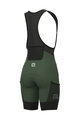 ALÉ Cycling bib shorts - OFF-ROAD GRAVEL STONES CARGO LADY - green