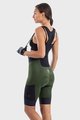 ALÉ Cycling bib shorts - OFF-ROAD GRAVEL STONES CARGO LADY - green