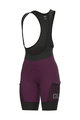 ALÉ Cycling bib shorts - OFF-ROAD GRAVEL STONES CARGO LADY - purple