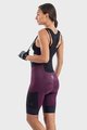 ALÉ Cycling bib shorts - OFF-ROAD GRAVEL STONES CARGO LADY - purple