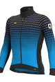 ALÉ Cycling winter long sleeve jersey - PRS BULLET DWR - black/blue