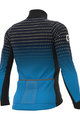 ALÉ Cycling winter long sleeve jersey - PRS BULLET DWR - black/blue