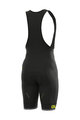 ALÉ Cycling bib shorts - SOLID BLEND WINTER - black/yellow