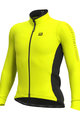 ALÉ Cycling winter long sleeve jersey - SOLID FONDO WINTER - yellow