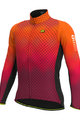 ALÉ Cycling winter long sleeve jersey - R-EV1 CLIMA PROTECTION 2.0 VELOCITY WIND G+ - orange/black