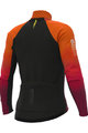 ALÉ Cycling winter long sleeve jersey - R-EV1 CLIMA PROTECTION 2.0 VELOCITY WIND G+ - orange/black