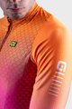 ALÉ Cycling winter long sleeve jersey - R-EV1 CLIMA PROTECTION 2.0 VELOCITY WIND G+ - orange/black