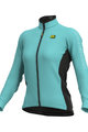 ALÉ Cycling winter long sleeve jersey - SOLID FONDO - light blue