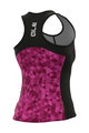 ALÉ Cycling sleeveless jersey - SOLID TRIANGLES LADY - pink/purple