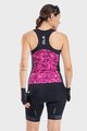 ALÉ Cycling sleeveless jersey - SOLID TRIANGLES LADY - pink/purple