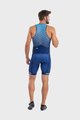 ALÉ Cycling skinsuit - TRIATHLON  STARS LONG TRI - blue/orange