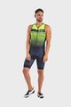 ALÉ Cycling skinsuit - TRIATHLON  STARS LONG TRI - black/yellow