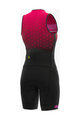 ALÉ Cycling skinsuit - TRIATHLON STARS LONG TRI LADY - red/black