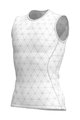 ALÉ Cycling sleeve less t-shirt - QUARK LESS - white