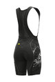 ALÉ Cycling bib shorts - PRR SKULL LADY - black