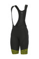 ALÉ Cycling bib shorts - PRS MASTER 2.0 - black/yellow