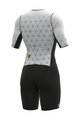 ALÉ Cycling skinsuit - TRIATHLON  MAUI LONG TRI LADY SS - white