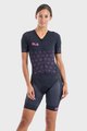 ALÉ Cycling skinsuit - TRIATHLON  MAUI LONG TRI LADY SS - black/pink