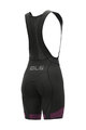 ALÉ Cycling bib shorts - PRS MASTER 2.0 LADY - black/pink