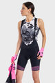 ALÉ Cycling bib shorts - PRS MASTER 2.0 LADY - black/pink