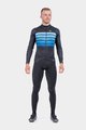 ALÉ Cycling winter long sleeve jersey - PR-R SOMBRA WOOL THERMO - black/blue