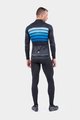 ALÉ Cycling winter long sleeve jersey - PR-R SOMBRA WOOL THERMO - black/blue