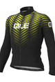 ALÉ Cycling winter long sleeve jersey - SOLID THORN - black/yellow