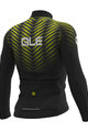 ALÉ Cycling winter long sleeve jersey - SOLID THORN - black/yellow