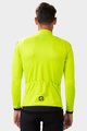 ALÉ Cycling winter long sleeve jersey - R-EV1 THERMAL - yellow