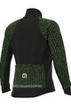 ALÉ Cycling thermal jacket - PR-R GREEN BOLT - black/green
