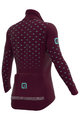 ALÉ Cycling thermal jacket - PR-R STARS - bordeaux/turquoise