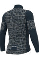 ALÉ Cycling winter long sleeve jersey - SOLID WALL - blue/grey