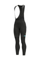 ALÉ Cycling long bib trousers - PR-R MILD - black/turquoise