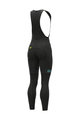 ALÉ Cycling long bib trousers - PR-R MILD - black/turquoise