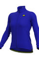 ALÉ Cycling winter long sleeve jersey - R-EV1 WARM RACE - blue