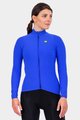 ALÉ Cycling winter long sleeve jersey - R-EV1 WARM RACE - blue