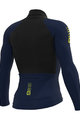 ALÉ Cycling winter long sleeve jersey - R-EV1 WARM RACE 2.0 - blue