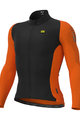 ALÉ Cycling winter long sleeve jersey - R-EV1 WARM RACE 2.0 - orange