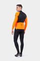 ALÉ Cycling winter long sleeve jersey - R-EV1 WARM RACE 2.0 - orange